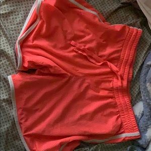 Pink basketball shorts